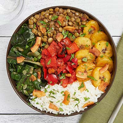 Jerk Lentil & Plantain Bowl